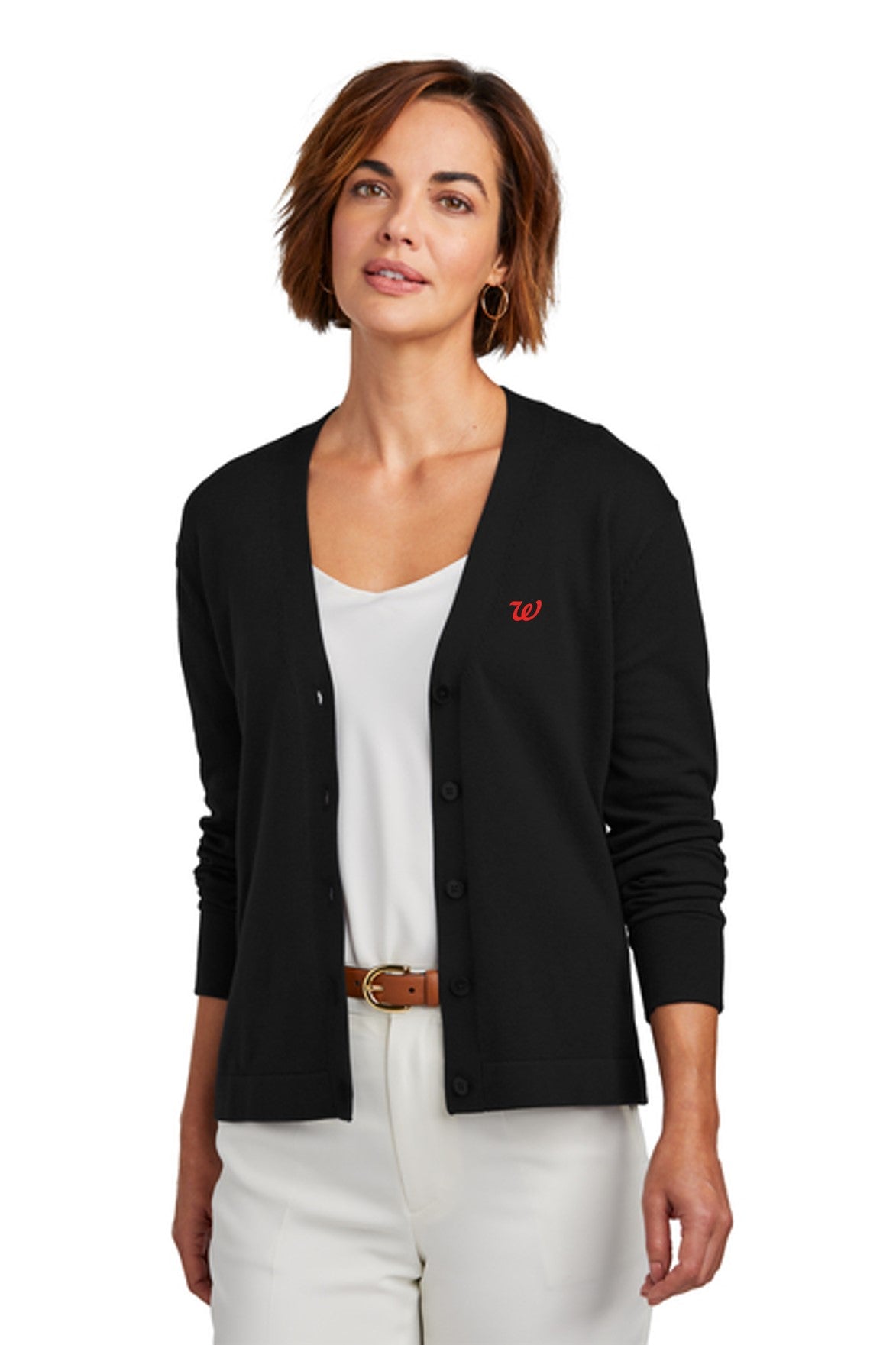 NEW Brooks Brothers Women’s Cotton Stretch Cardigan Sweater - HPBB18405