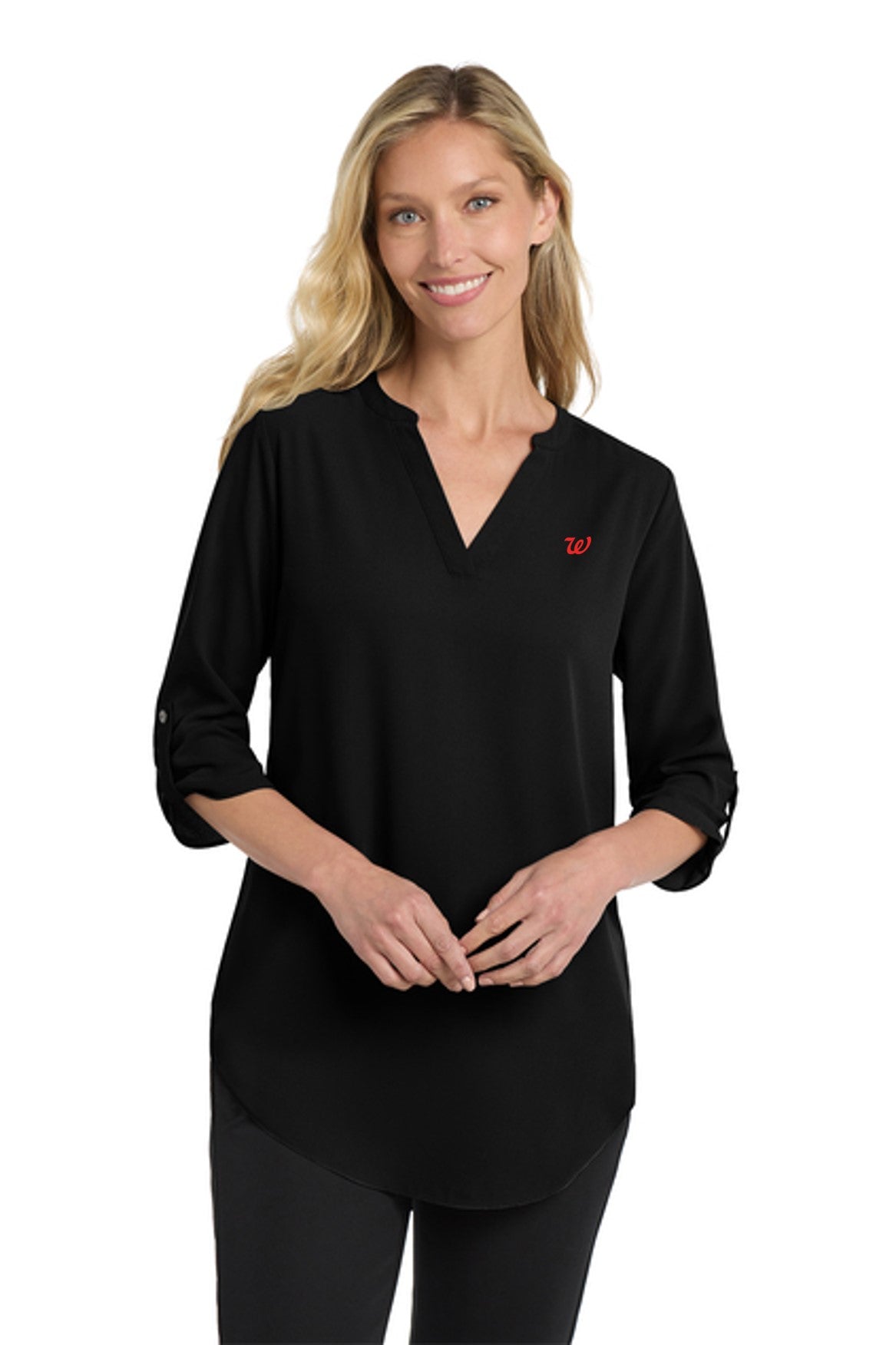 NEW Women's Port Authority 3/4-Sleeve Tunic Blouse