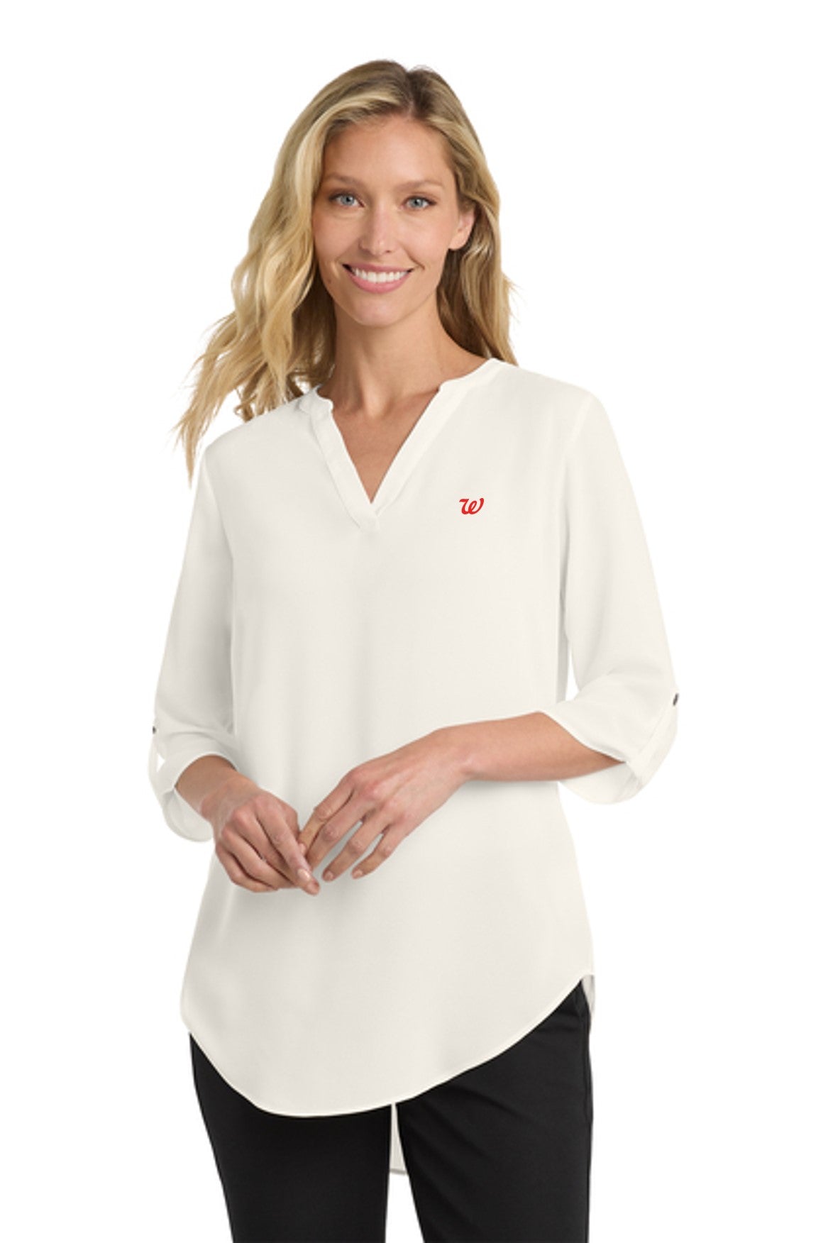 NEW Women's Port Authority 3/4-Sleeve Tunic Blouse