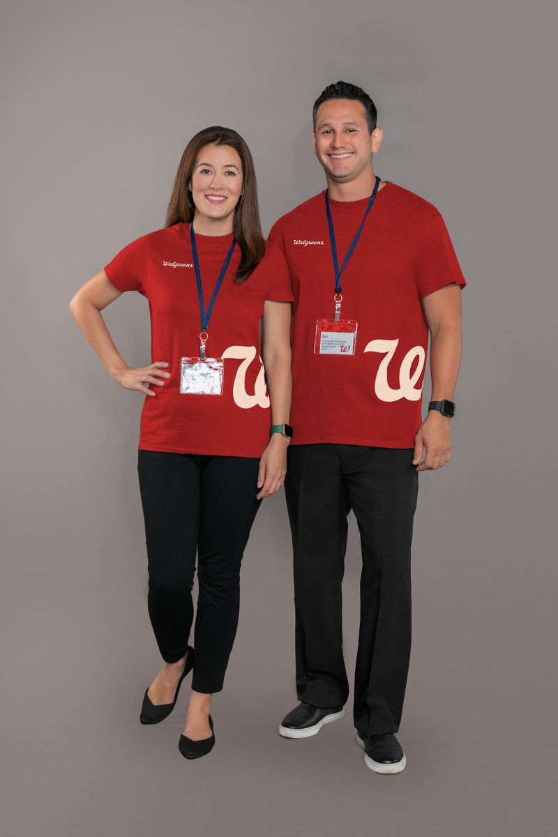 Crimson TShirt with 'W' Walgreens Uniform Shop