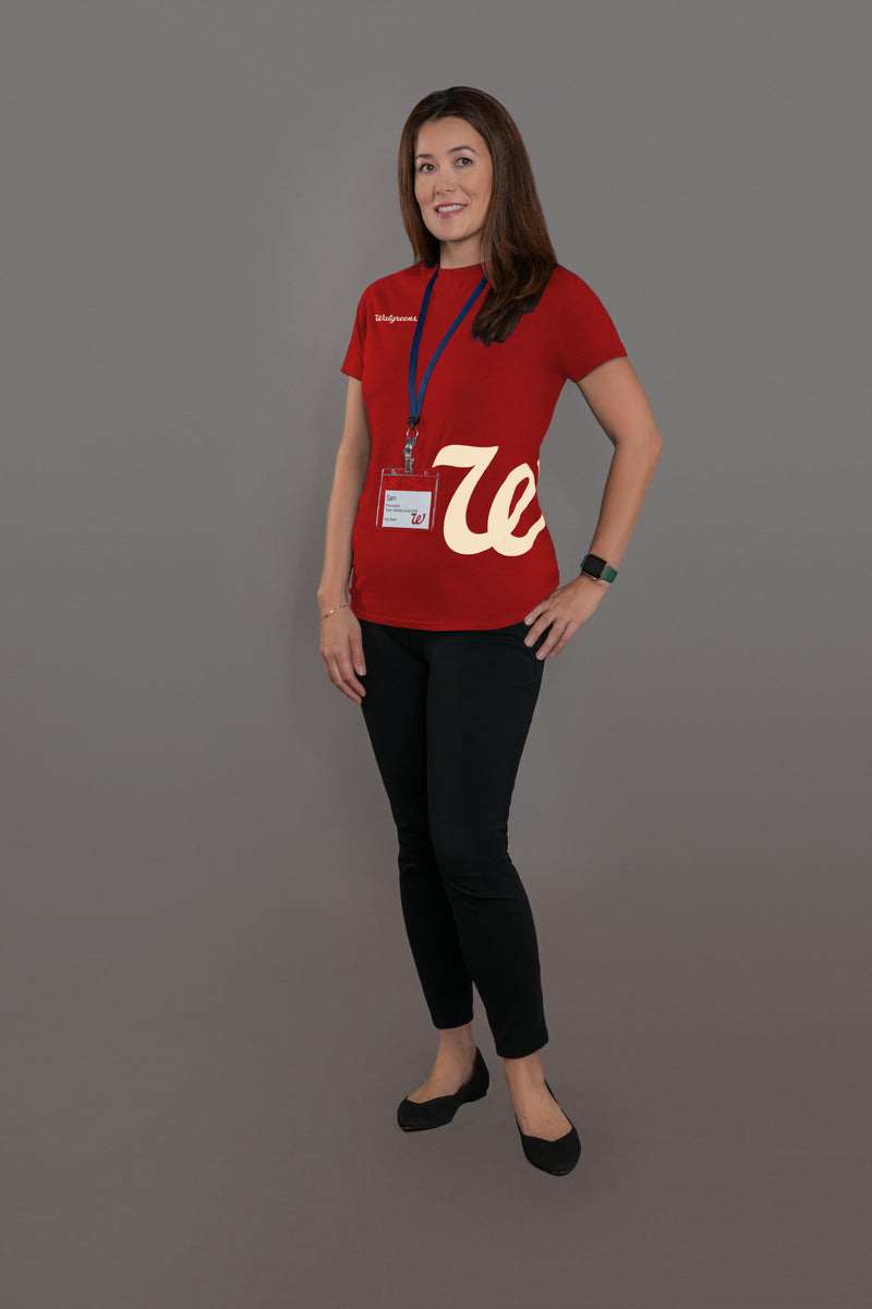 Crimson T-Shirt with 'W' – Walgreens Uniform Shop