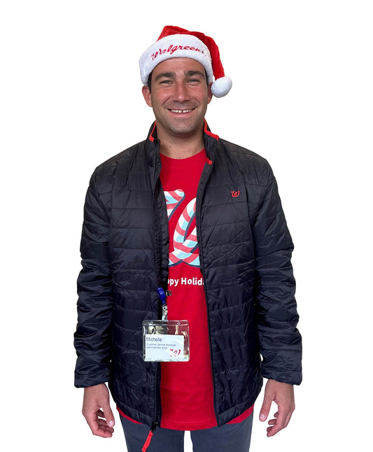 LIMITED EDITION: Walgreens Puffer Jacket + 2 FREE Santa Hats Bundle