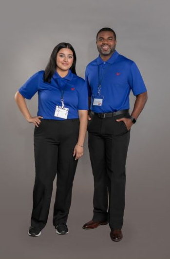 Unisex, Short-Sleeve Walgreens Branded Navy Performance Polo